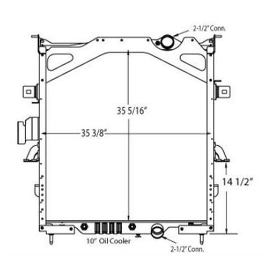 International Heavy Duty Radiator (Various Models 2002-2012)