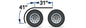 Semi Truck 72" Smooth Half Fenders Low Front Rolled Edge - 14 Gauge