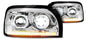 Freightliner Century LED Headlight w/Sequential Turn Signal Chrome (Driver)