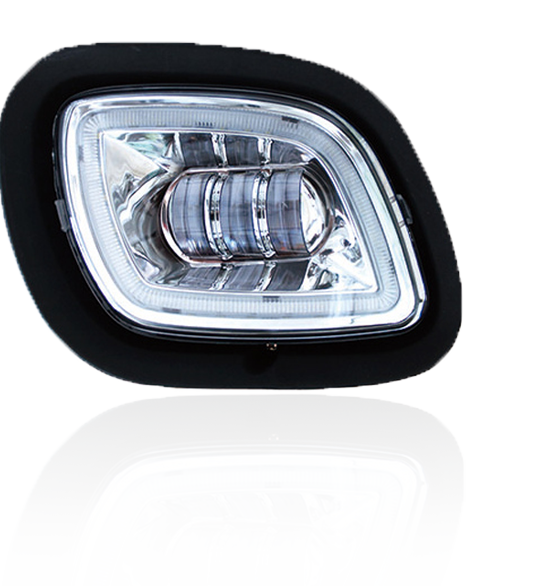 Freightliner Cascadia 08-17 Chrome Fog Light w/Halo (Passenger)