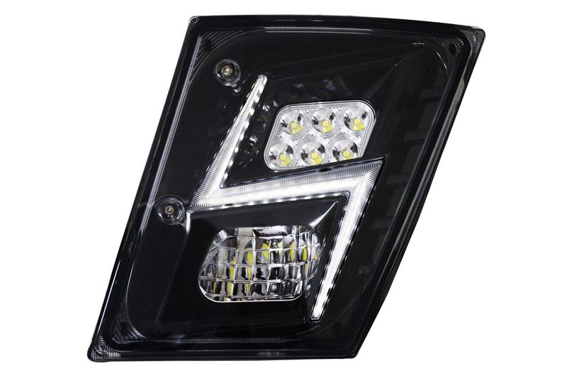 Volvo VN/VNL 2003-17' High Power LED Fog Light Black (Passenger)