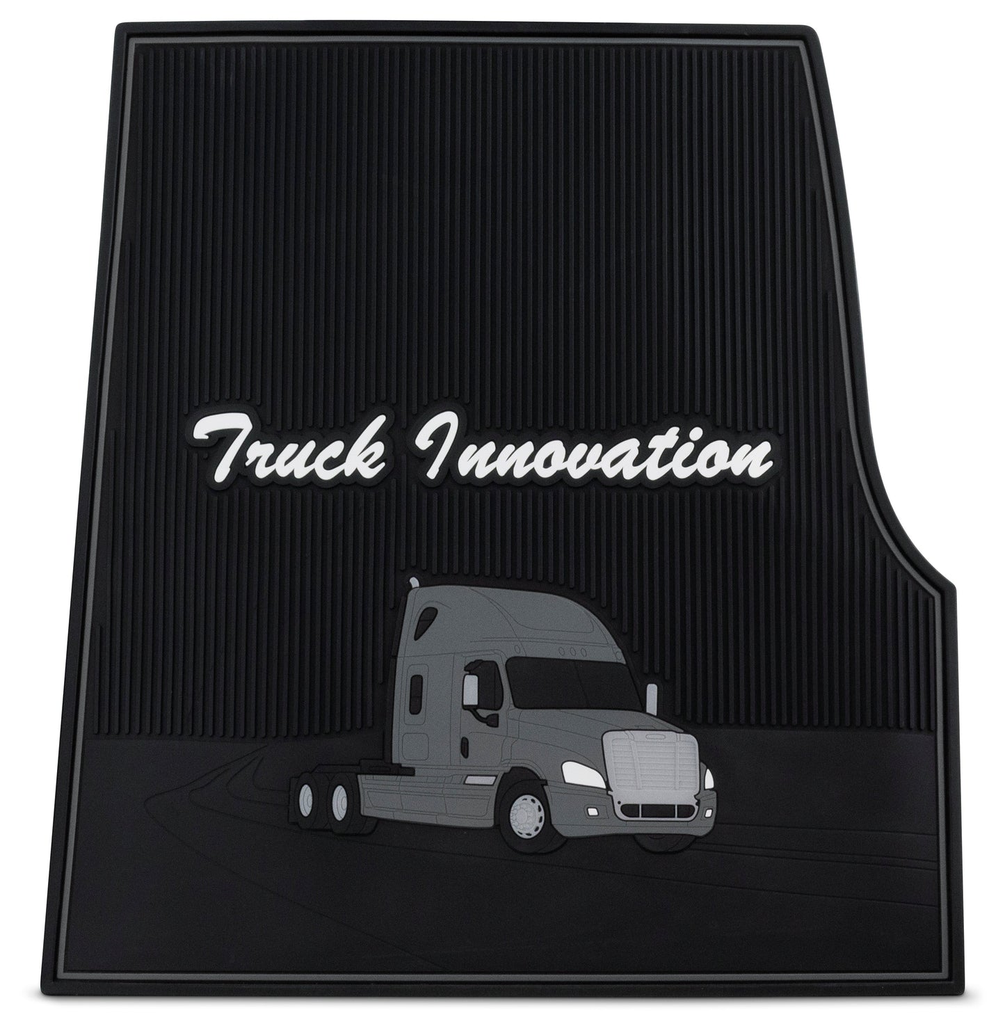 Freightliner Cascadia & Coronado (08-16) Black Ribbed Rubber Floor Mats