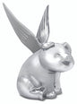 Flying Pig Hood Ornament - Die Cast