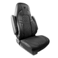 Freightliner Cascadia High Back 33″ Faux Leather Semi Truck Seat Cover – Full Black